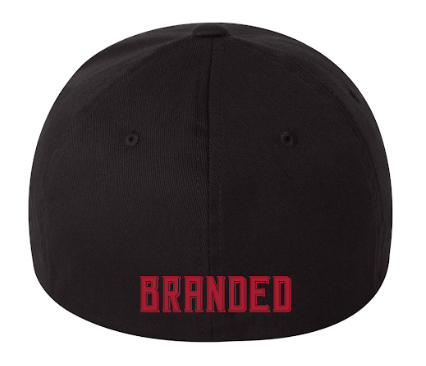 Black with Red Flexfit