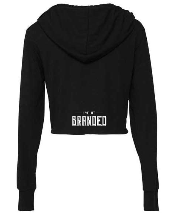 Beautiful Lips Cropped Hoodie T-Shirt